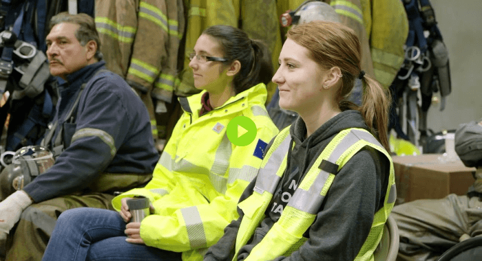 Hecla-Sustainability-Our People-We’re Only as Good as Our People An image of people sitting down focused.